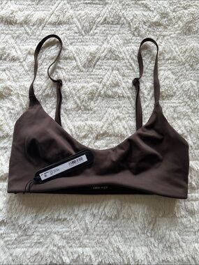 SKIMS Brown Low-Impact Dri-FIT Sports Bralette NWT